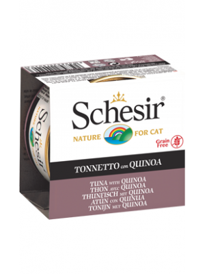 SCHESIR GATO GRAIN-FREE ATUM COM QUINOA (GELATINA) 85GR